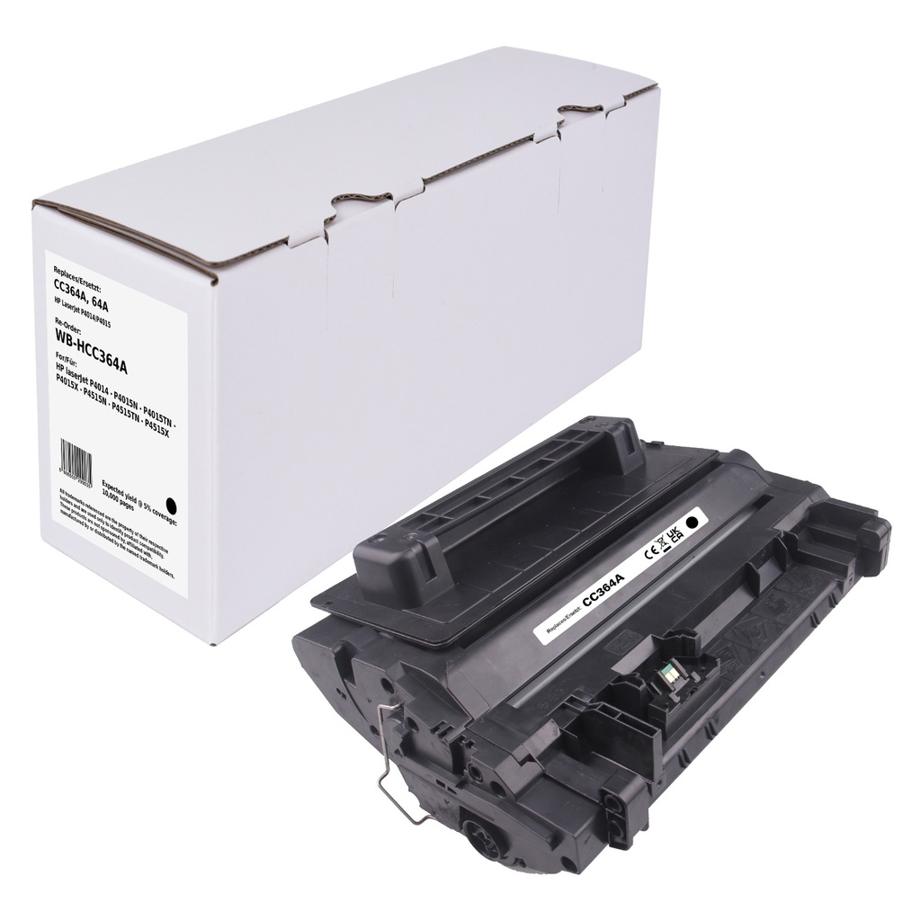 White Box Standard Remanufactured HP CC364A (64A) Toner Mono