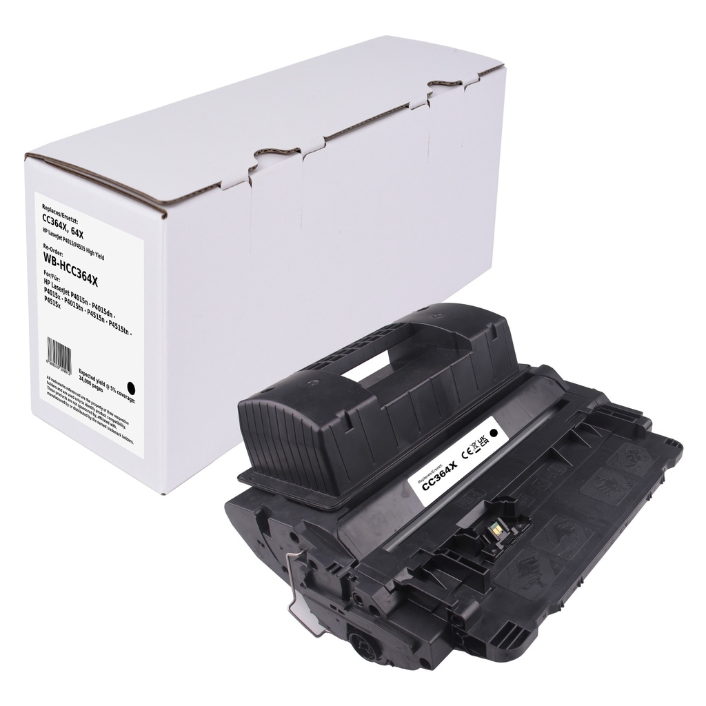 White Box Standard Remanufactured HP CC364X (64X) Toner Mono