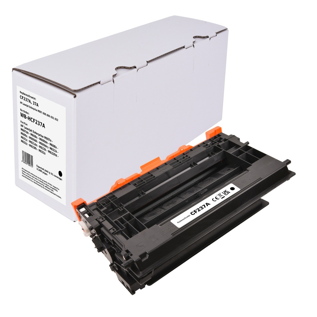 White Box Standard Remanufactured HP CF237A (37A) Toner Mono