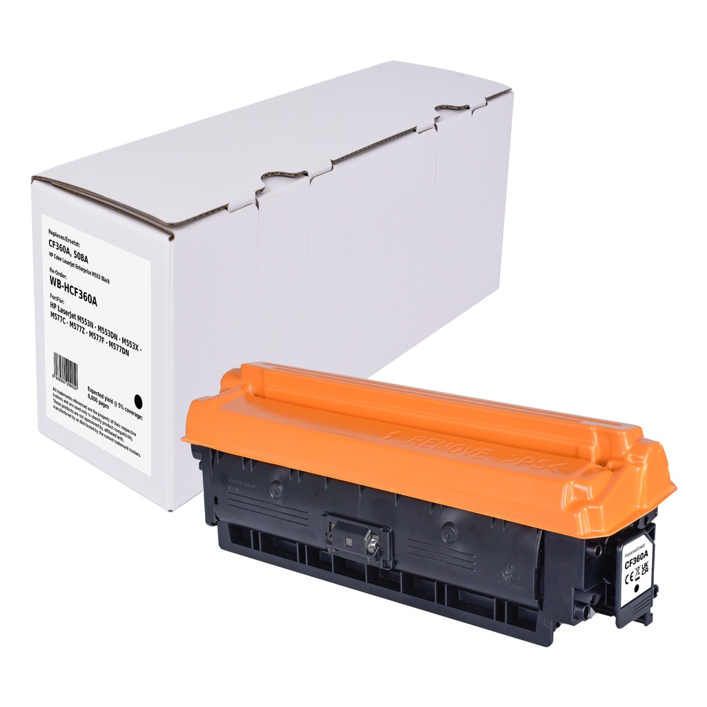 White Box Standard Remanufactured HP CF360A (508A) Toner Black