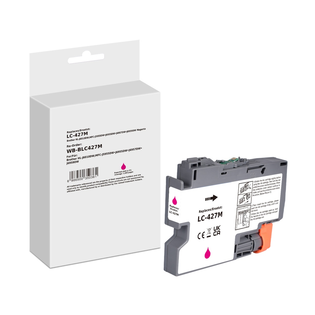 White Box Standard Compatible Brother LC-427M (LC-427) Inkjet Cartridge Magenta