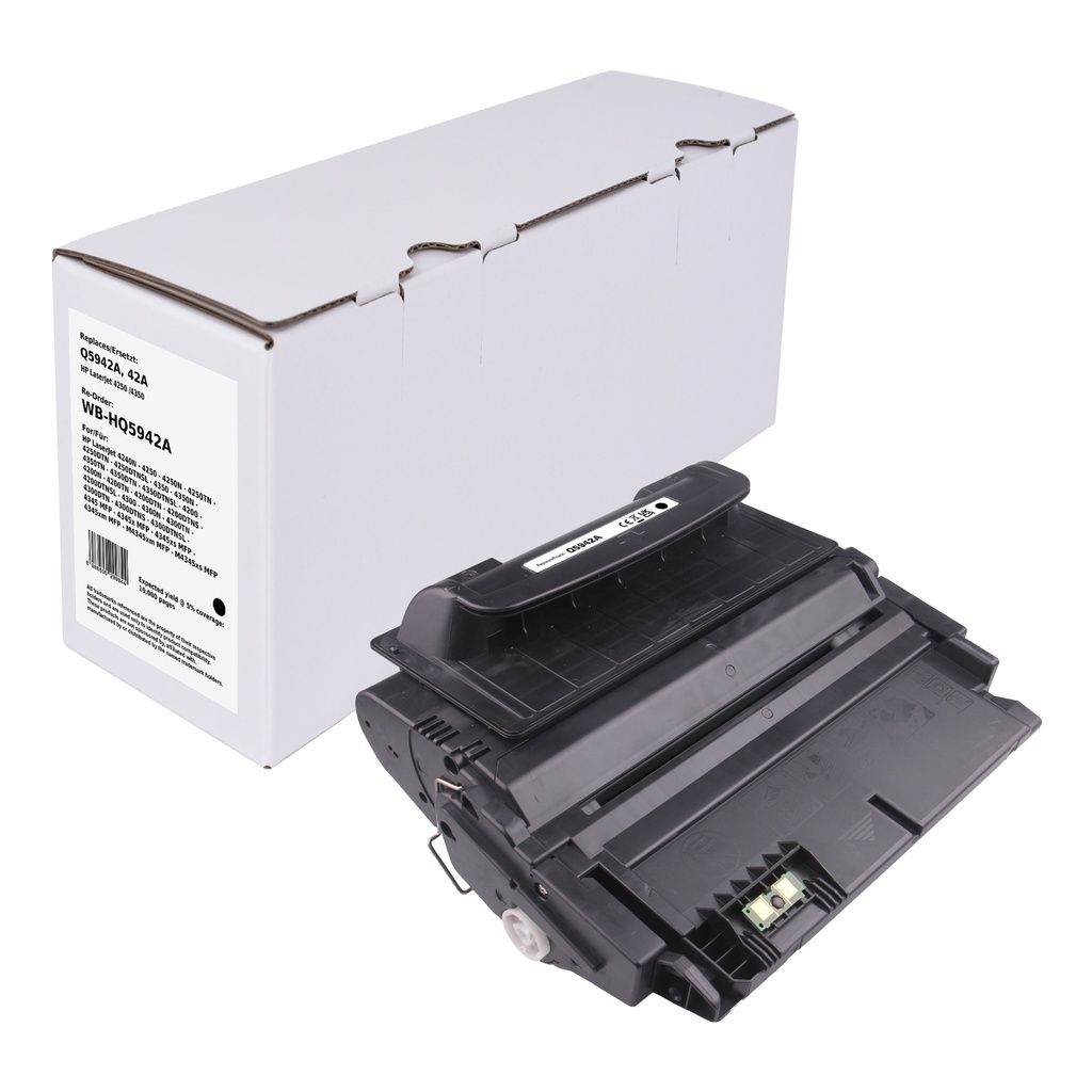 White Box Standard Remanufactured HP Q5942A (42A) Toner Mono