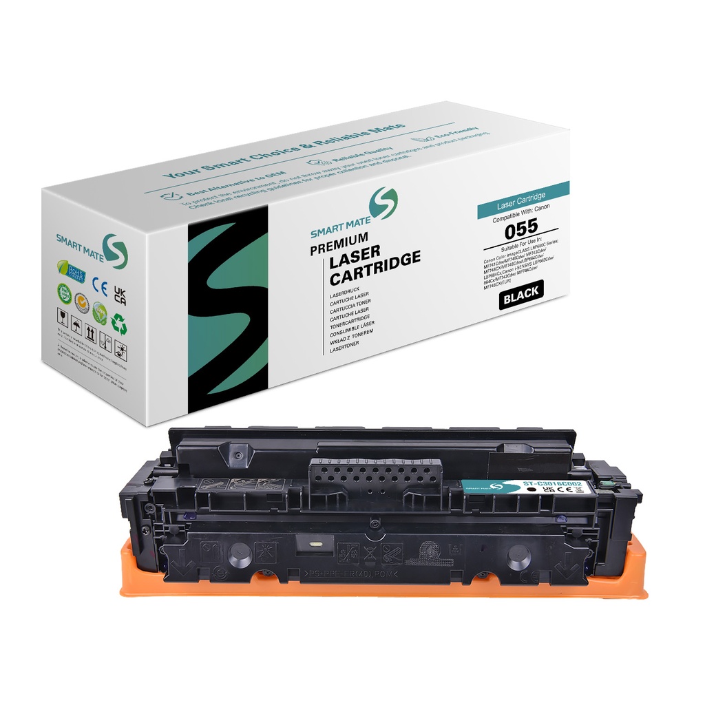 SMART MATE Remanufactured Canon 3016C002 (055) Toner Black