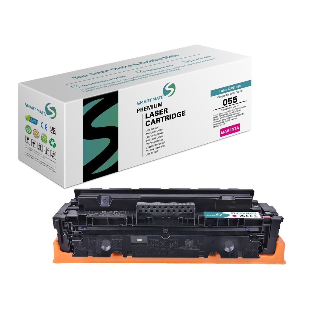 SMART MATE Remanufactured Canon 3014C002 (055) Toner Magenta