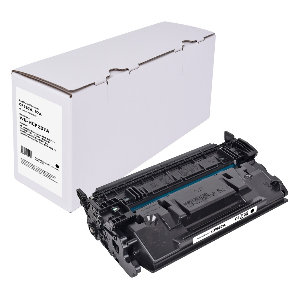 White Box Standard Remanufactured HP CF287A (87A) Toner Mono