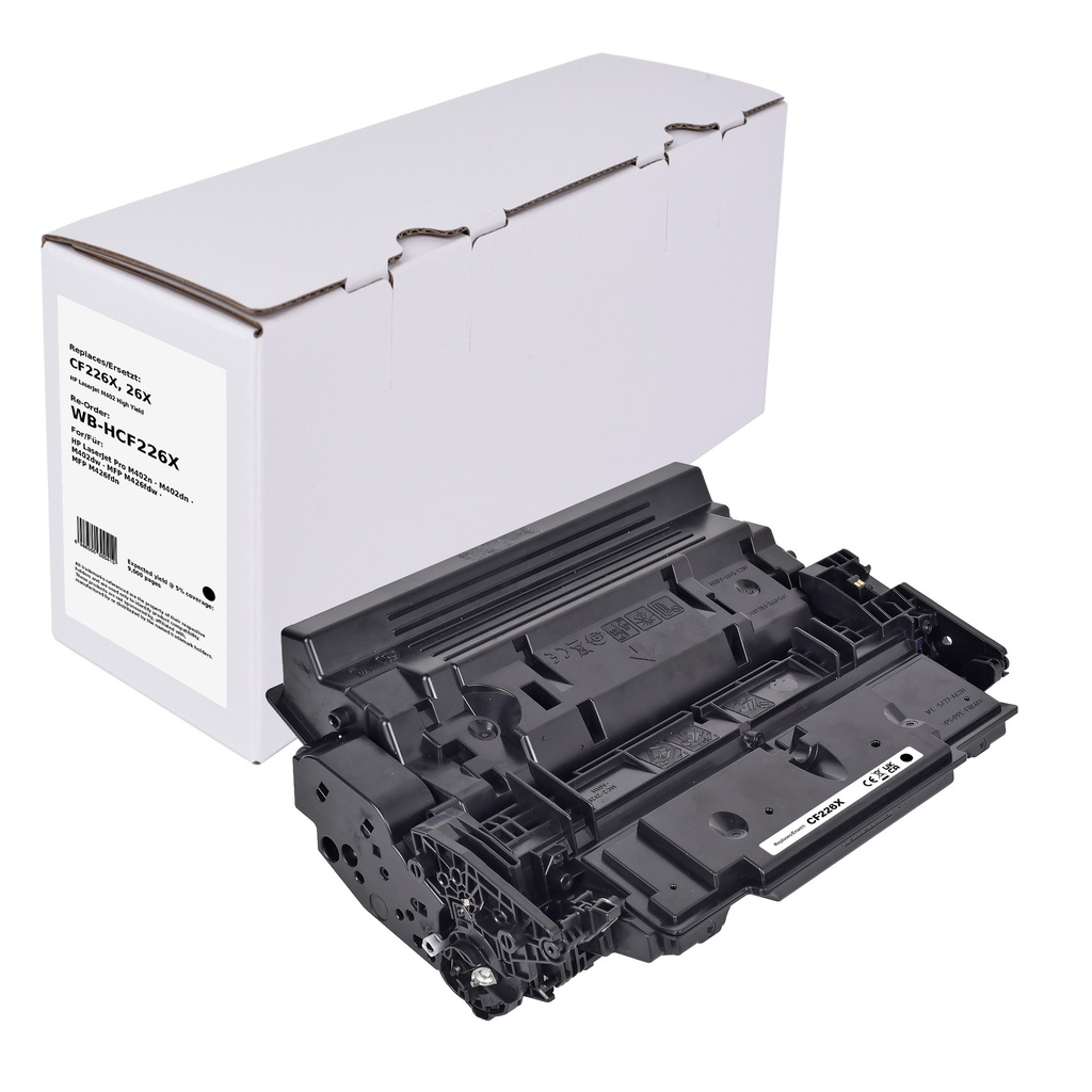 White Box Standard Remanufactured HP CF226X (26X) Toner Mono