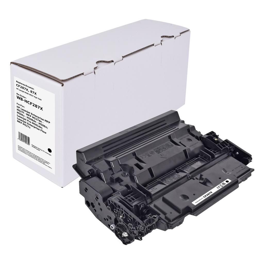 White Box Standard Remanufactured HP CF287X (87X) Toner Mono