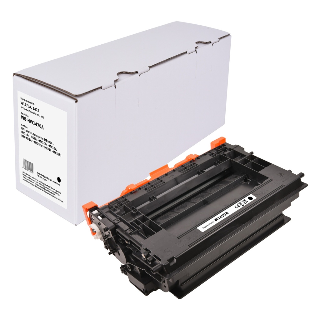 White Box Standard Remanufactured HP W1470A (147A) Toner Mono