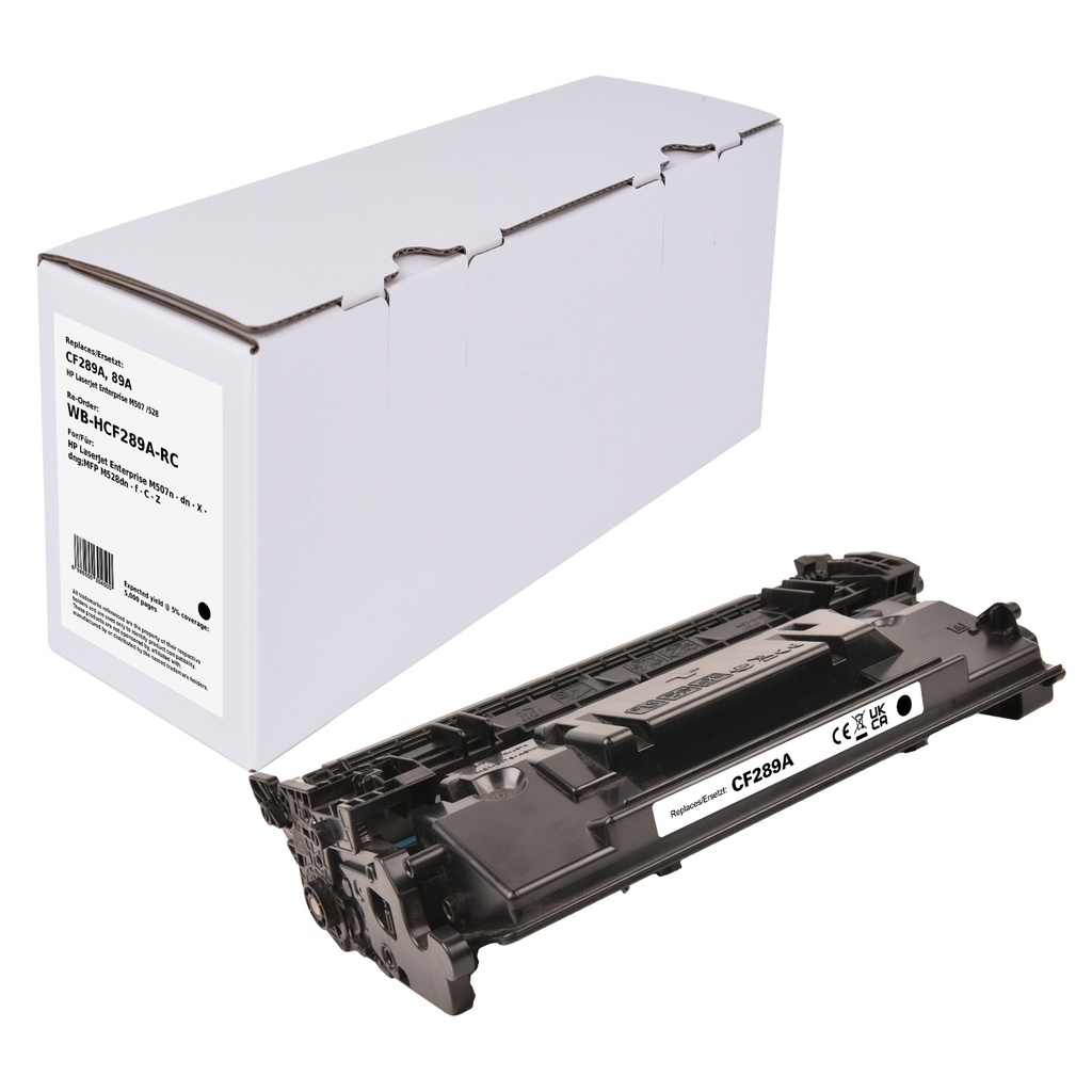 White Box Standard Remanufactured HP CF289A (89A) Toner Mono (Reused chip)