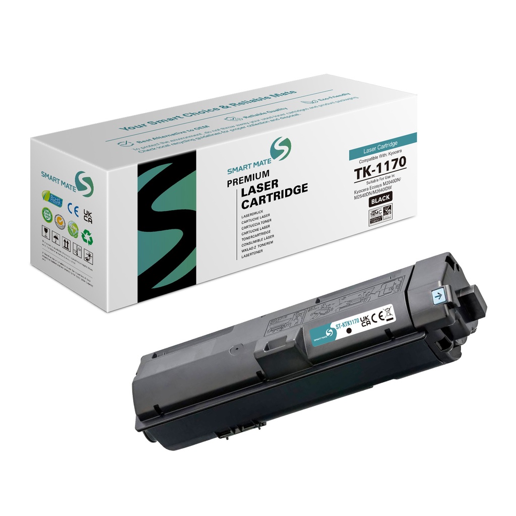 SMART MATE Remanufactured Kyocera 1T02S50NL0 (TK-1170) Toner Mono