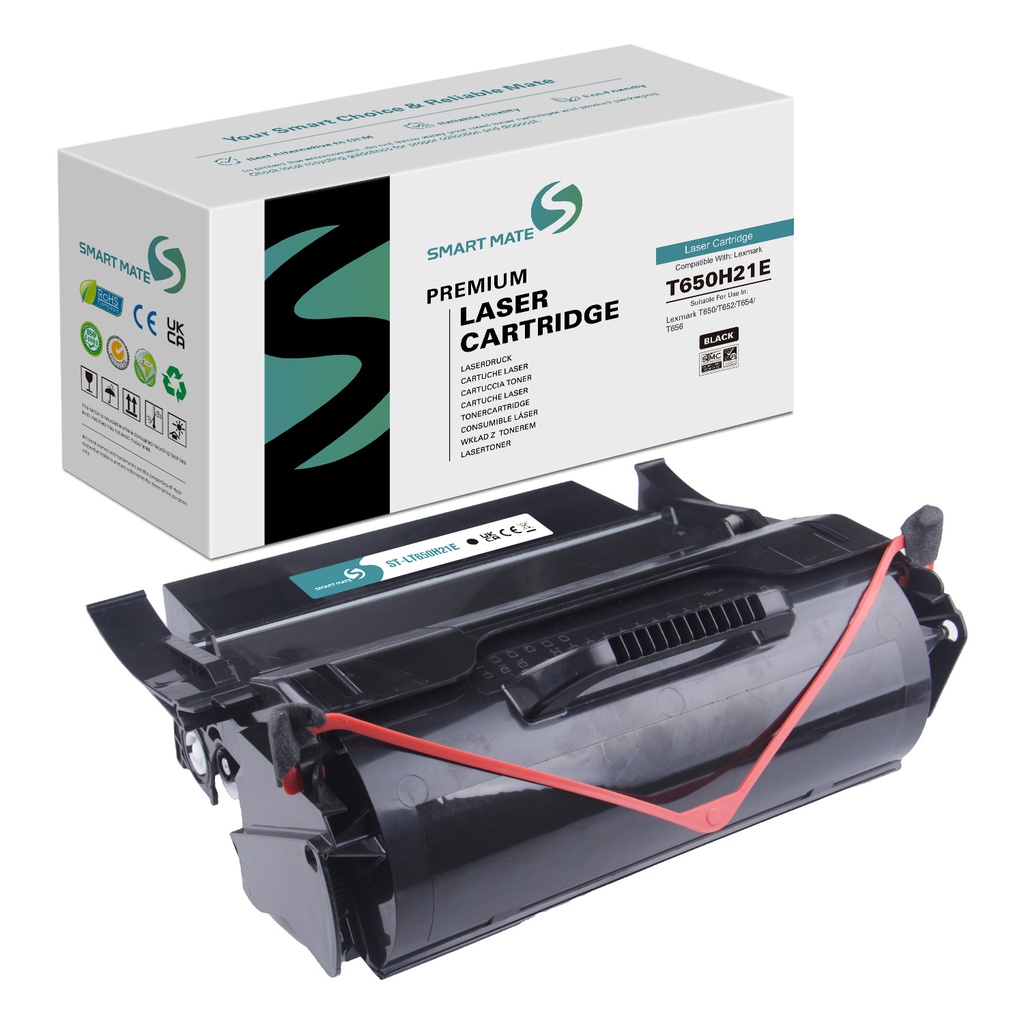 SMART MATE Remanufactured Lexmark T650H21E Toner Mono