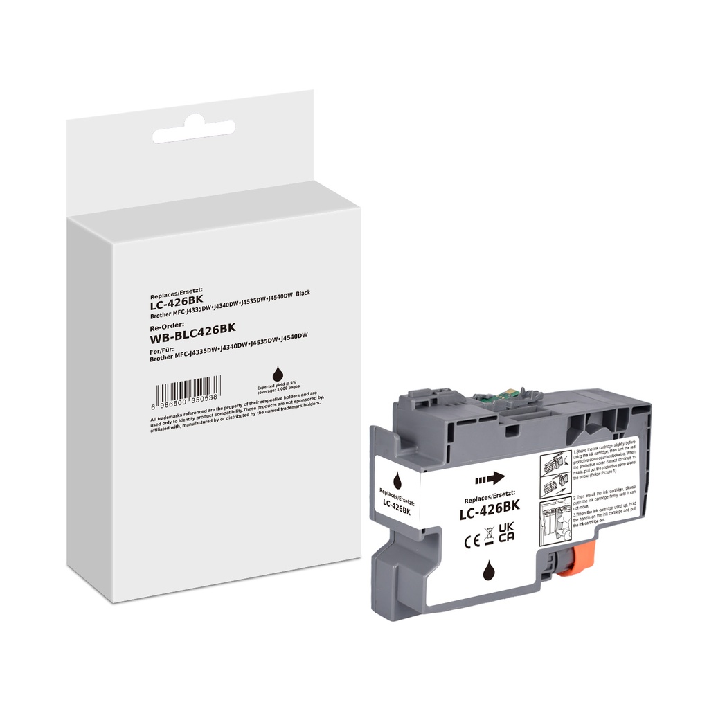 White Box Standard Compatible Brother LC-426BK (LC-426) Inkjet Cartridge Black