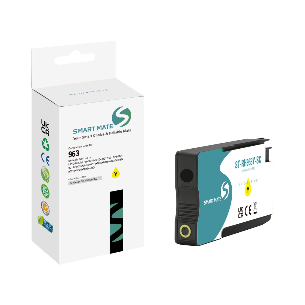 SMART MATE Remanufactured HP 3JA25AE (963) Inkjet Cartridge