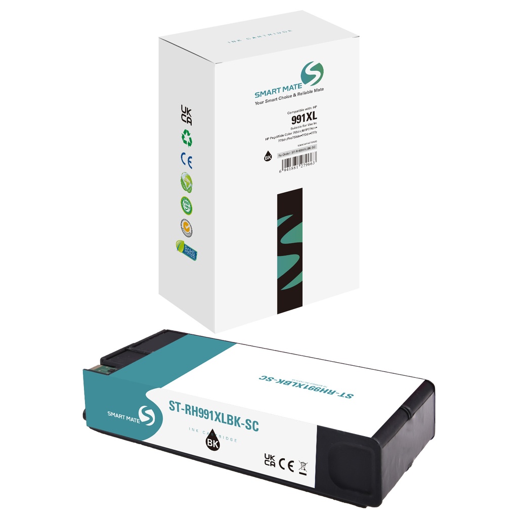 SMART MATE Remanufactured HP M0K02AE (991XL) Inkjet Cartridge