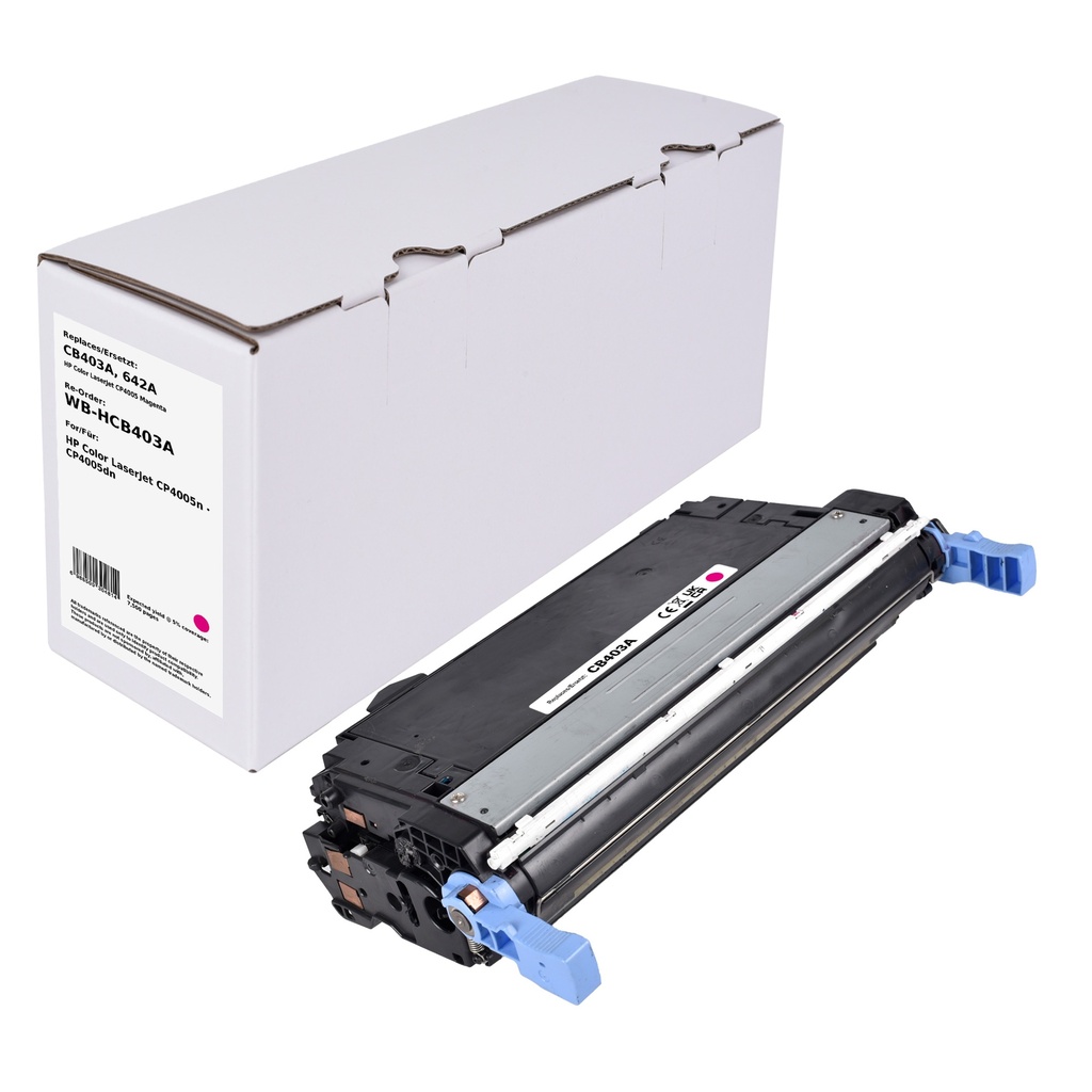 White Box Standard Remanufactured HP CB403A (642A) Toner Magenta