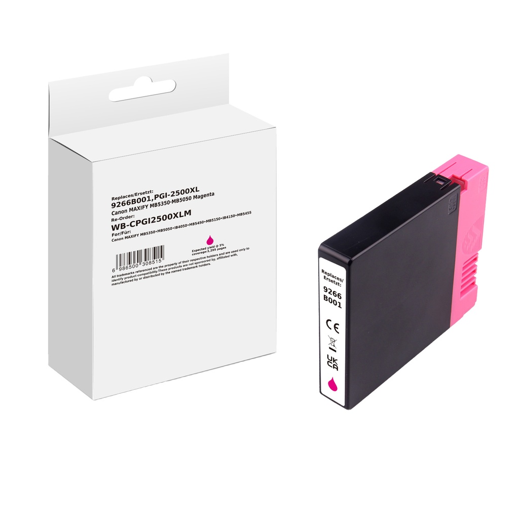 White Box Standard Compatible Canon 9266B001 (PGI-2500XL) Inkjet Cartridge Magenta