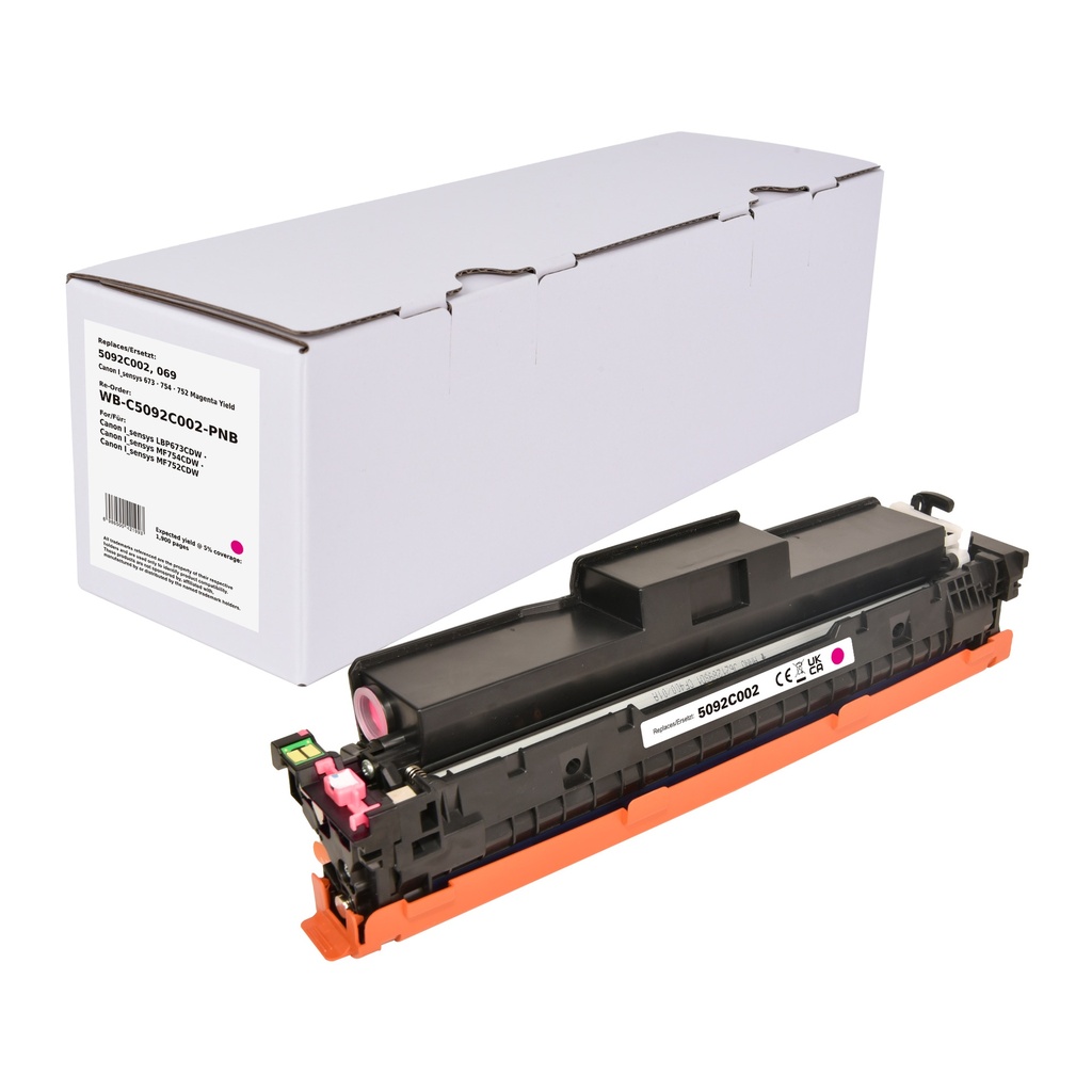 White Box Standard Compatible Canon 5092C002 (069) Toner Magenta