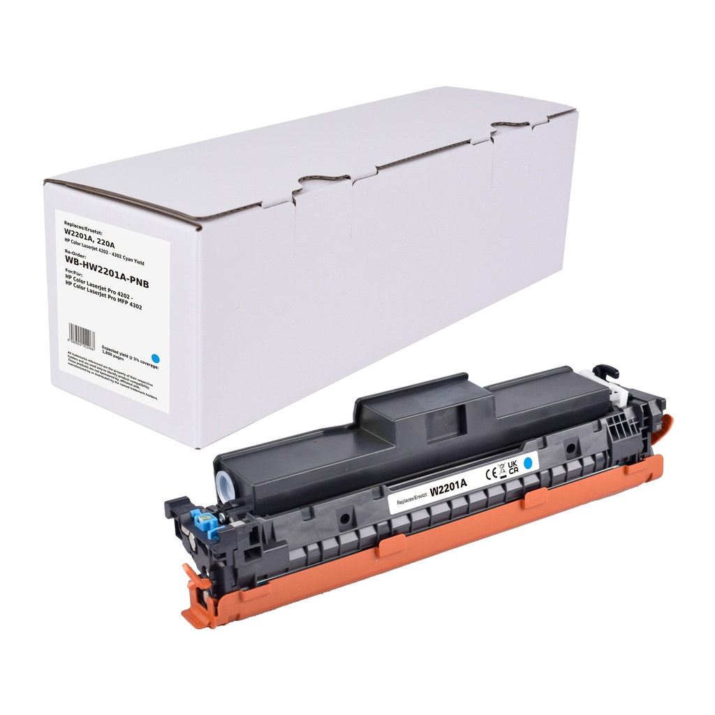 White Box Standard Compatible HP W2201A (220A) Toner Cyan