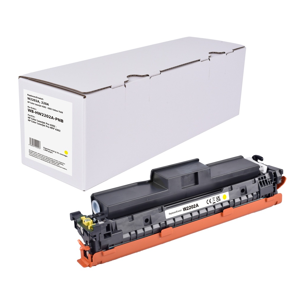 White Box Standard Compatible HP W2202A (220A) Toner Yellow