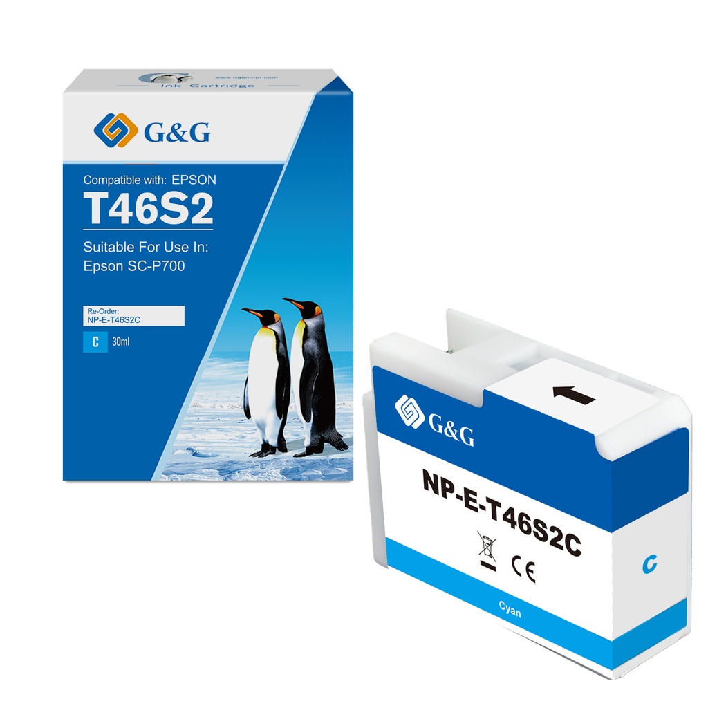 G&G Compatible Epson T46S2C(PG) Inkjet Cartridge Cyan