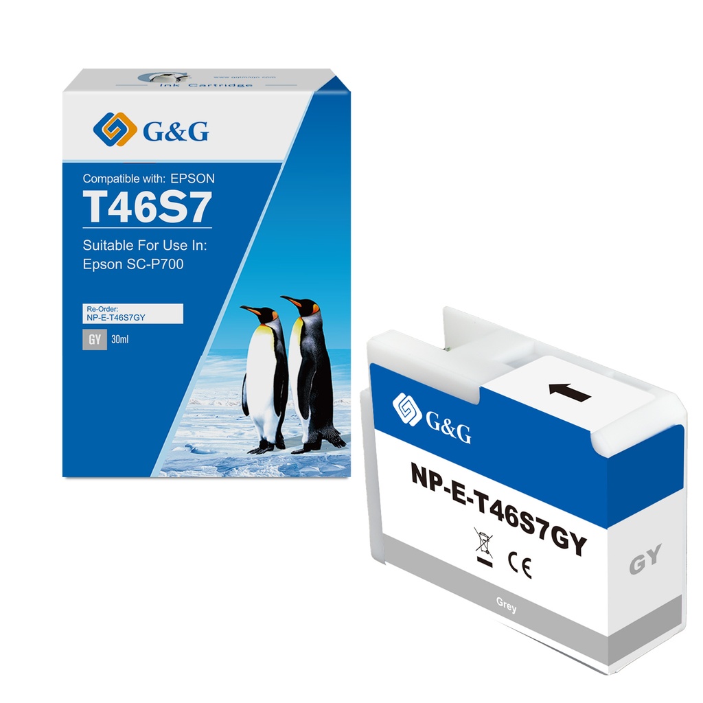 G&G Compatible Epson T46S7GY(PG) Inkjet Cartridge Gray