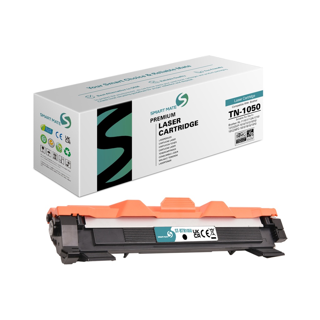 SMART MATE Remanufactured Brother TN-1050 Toner Mono