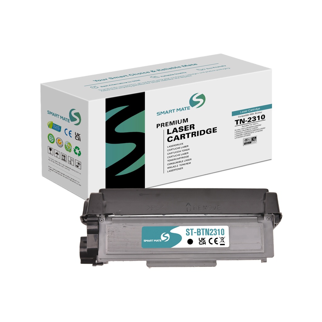 SMART MATE Remanufactured Brother TN-2310 Toner Mono