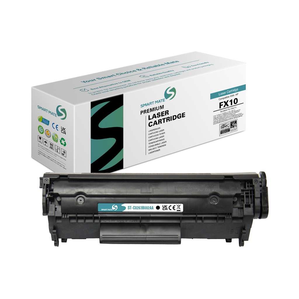 SMART MATE Remanufactured Canon 0263B002AA (FX9/FX10) Toner Mono