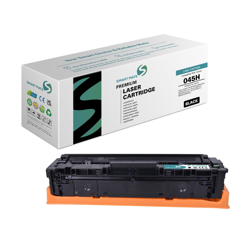 SMART MATE Remanufactured Canon 1246C002 (045H) Toner Black