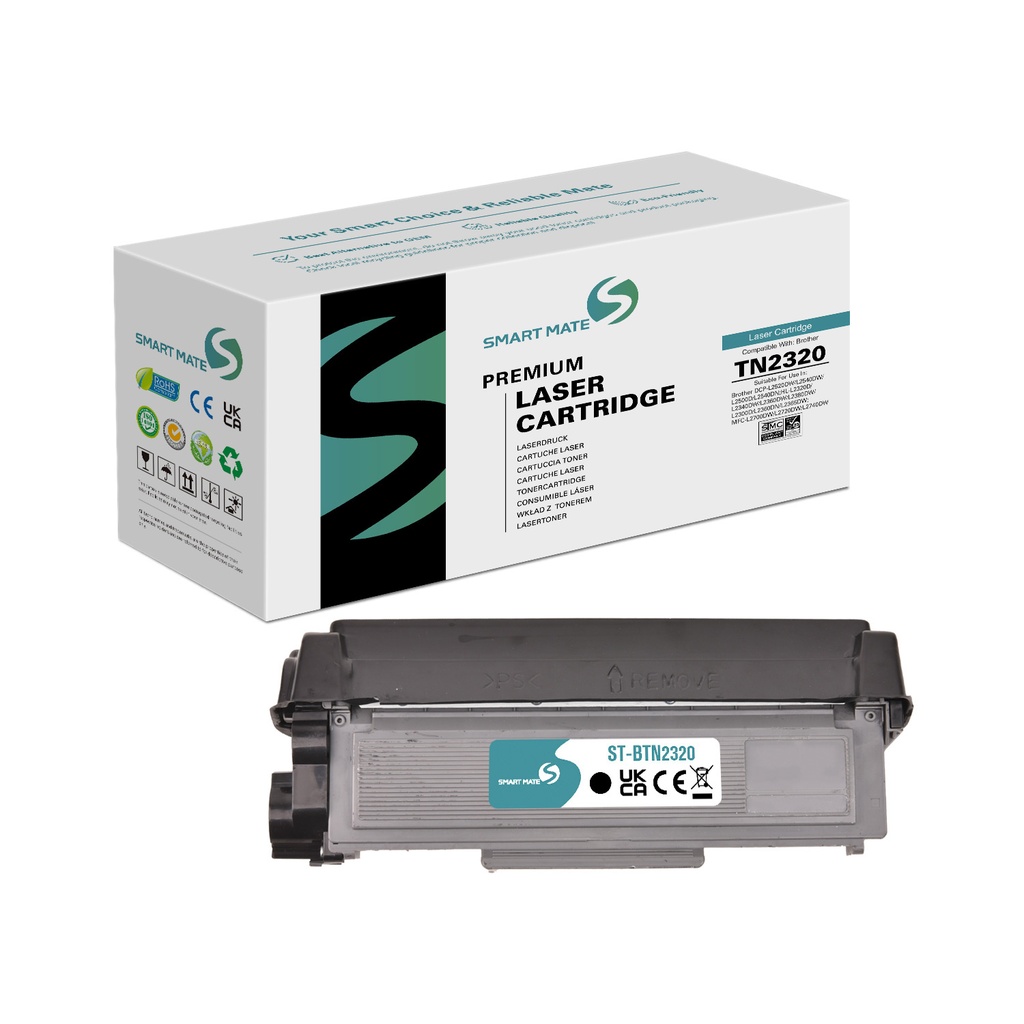 SMART MATE Remanufactured Brother TN-2320 Toner Mono