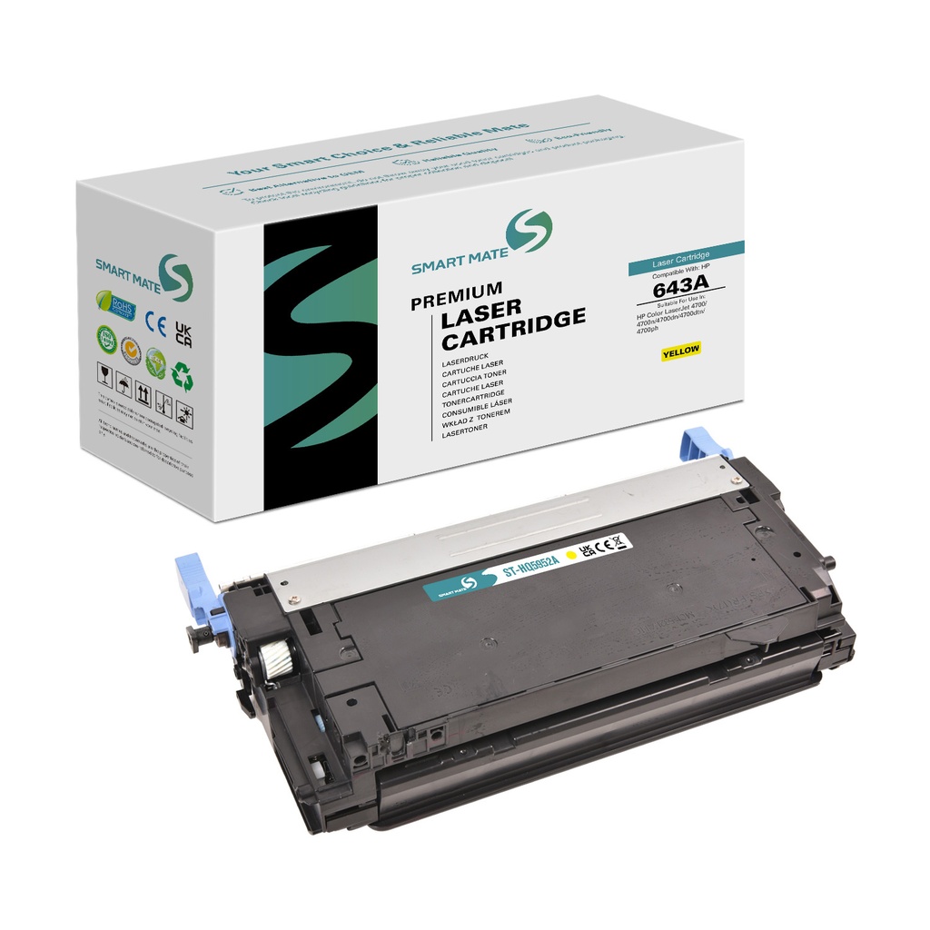 SMART MATE Remanufactured HP Q5952A (643A) Toner Yellow