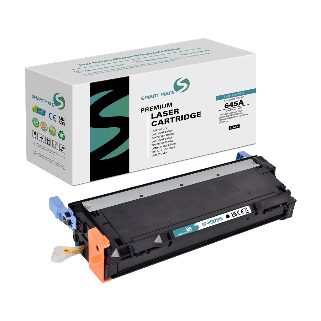 SMART MATE Remanufactured HP C9730A (645A) Toner Black