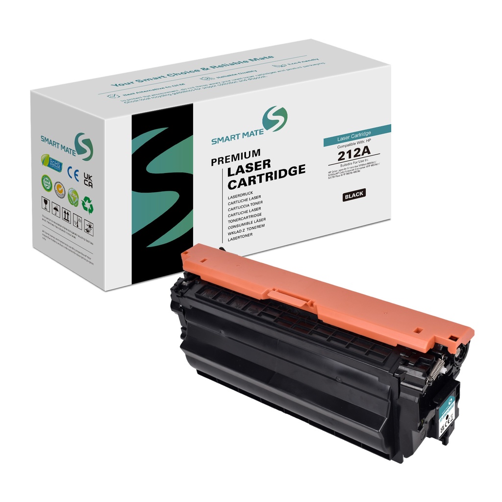 SMART MATE Remanufactured HP W2120A (212A) Toner Black NE