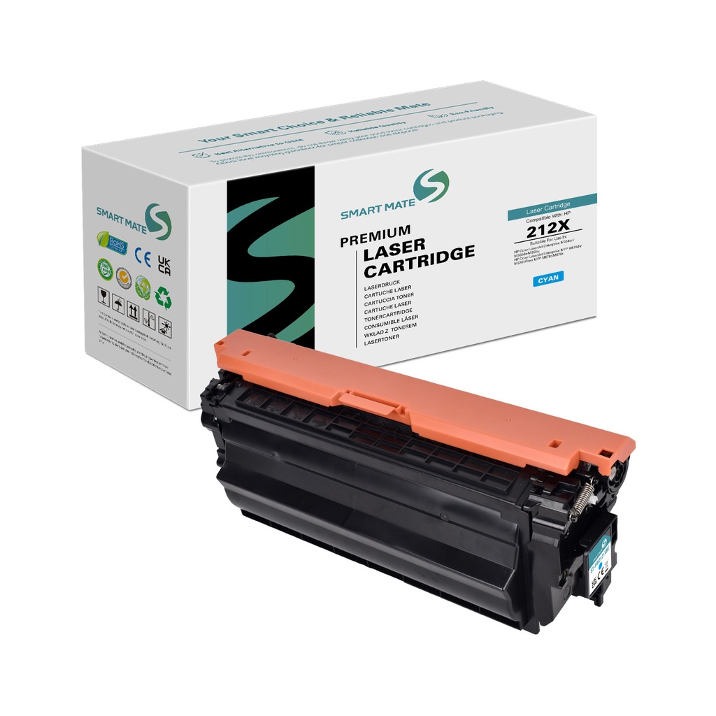 SMART MATE Remanufactured HP W2121X (212X) Toner Cyan NE