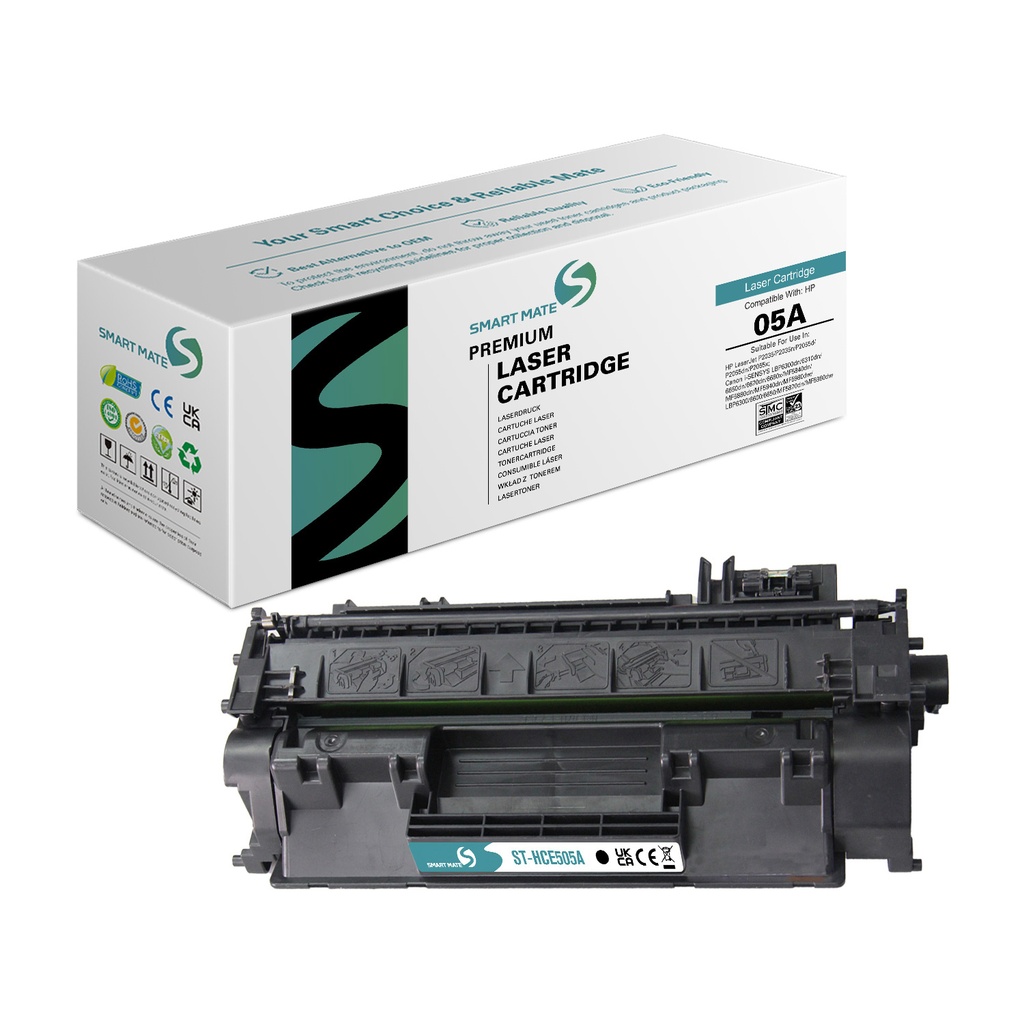 SMART MATE Remanufactured HP CE505A (05A) Toner Mono