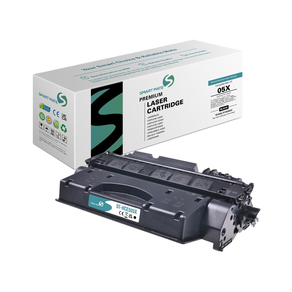 SMART MATE Remanufactured HP CE505X (05X) Toner Mono