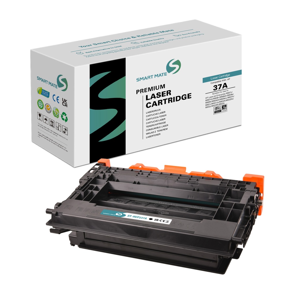 SMART MATE Remanufactured HP CF237A (37A) Toner Mono