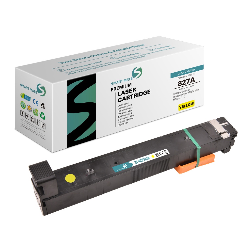 SMART MATE Remanufactured HP CF302A (827A) Toner Yellow