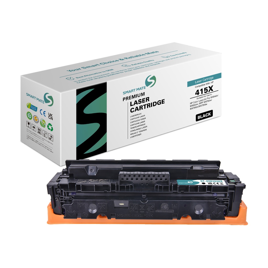 SMART MATE Remanufactured HP W2030X (415X) Toner Black