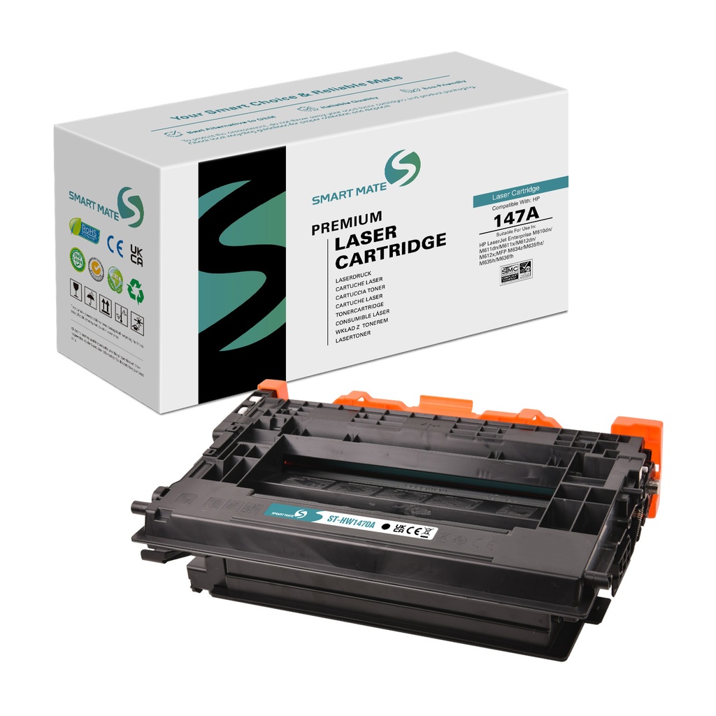 SMART MATE Remanufactured HP W1470A (147A) Toner Mono