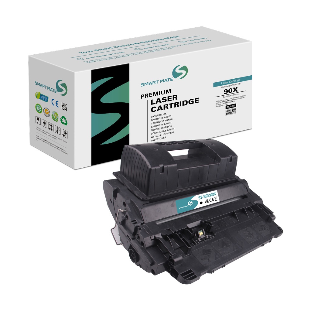 SMART MATE Remanufactured HP CE390X (90X) Toner Mono