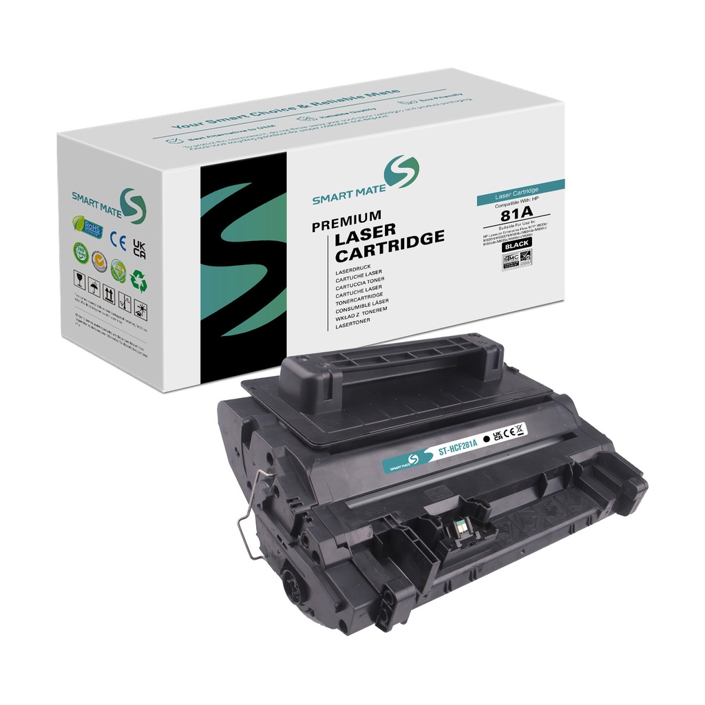 SMART MATE Remanufactured HP CF281A (81A) Toner Mono