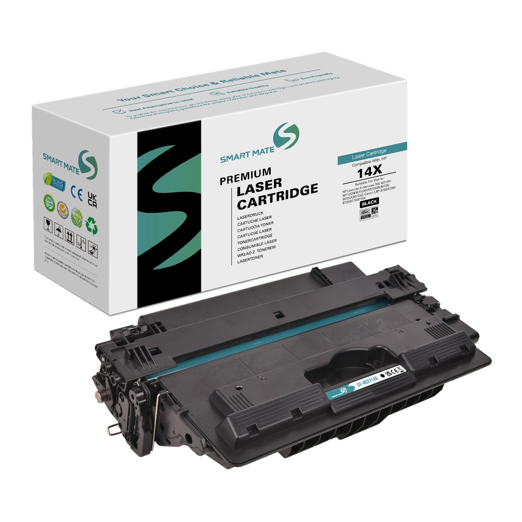 SMART MATE Remanufactured HP CF214X (14X) Toner Mono