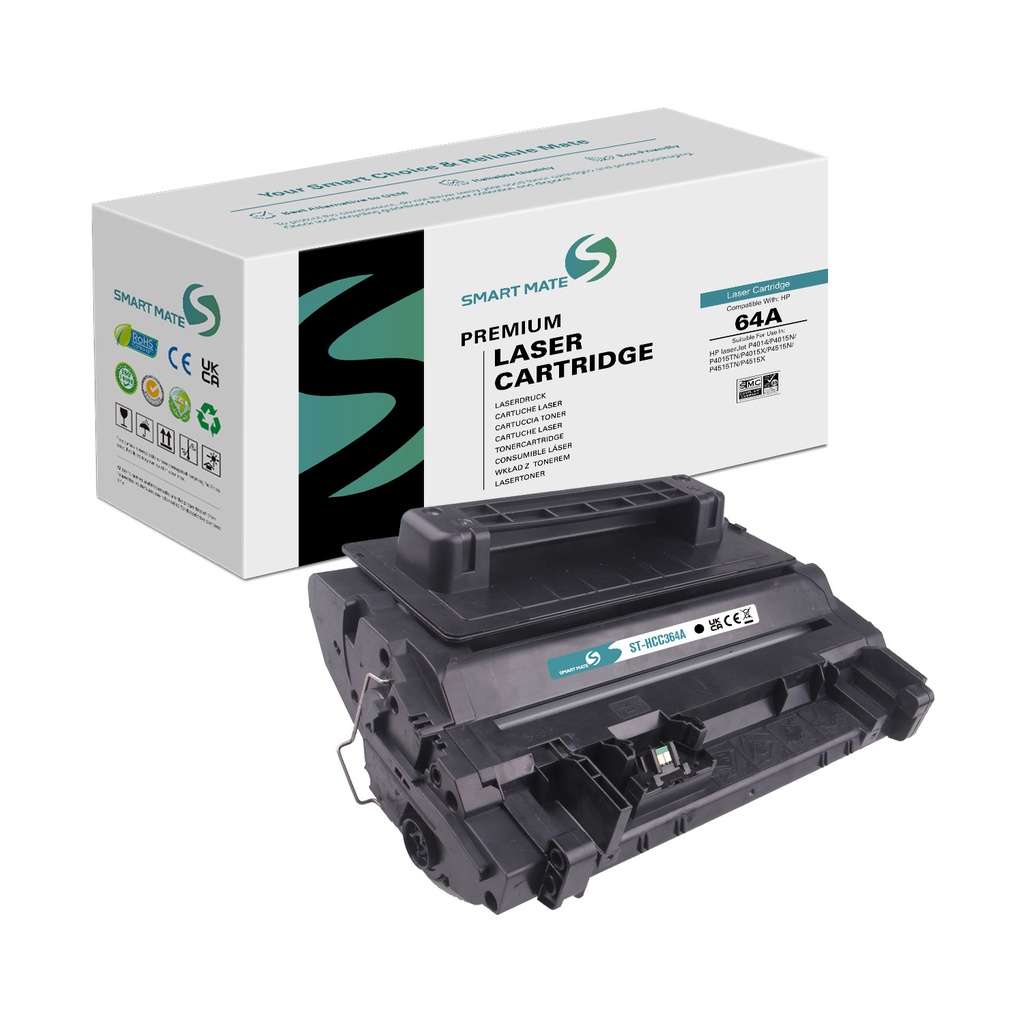 SMART MATE Remanufactured HP CC364A (64A) Toner Mono