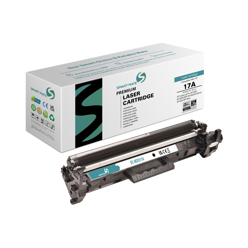 SMART MATE Remanufactured HP CF217A (17A) Toner Mono