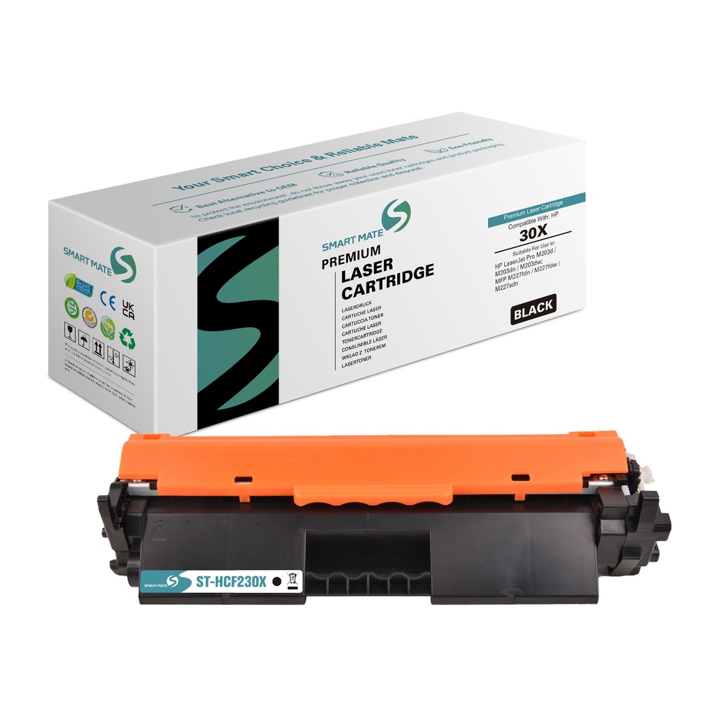 SMART MATE Remanufactured HP CF230X (30X) Toner Mono