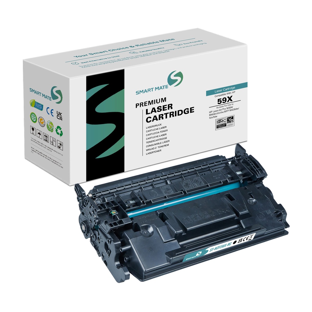 SMART MATE Remanufactured HP CF259X (59X) Toner Mono (Reused chip)