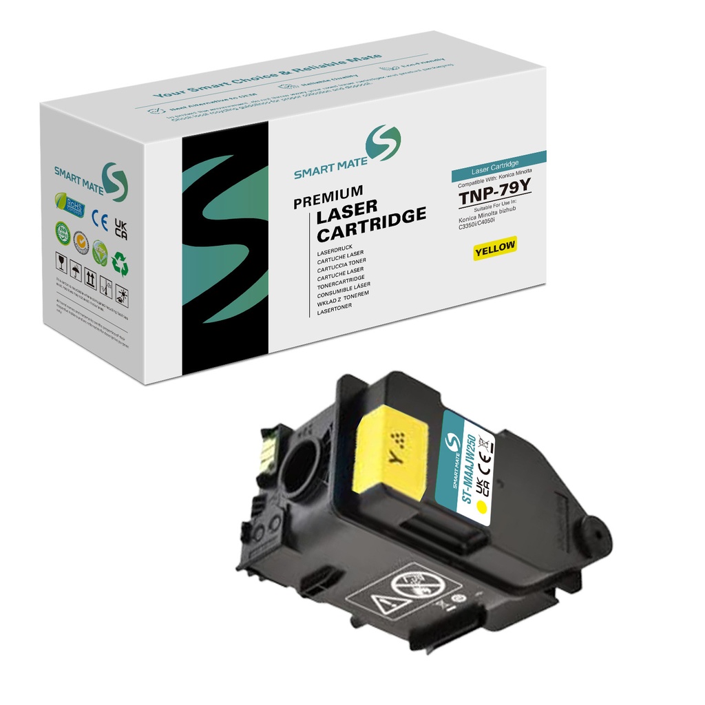 SMART MATE Remanufactured Konica Minolta AAJW250 (TNP-79Y) Toner Yellow