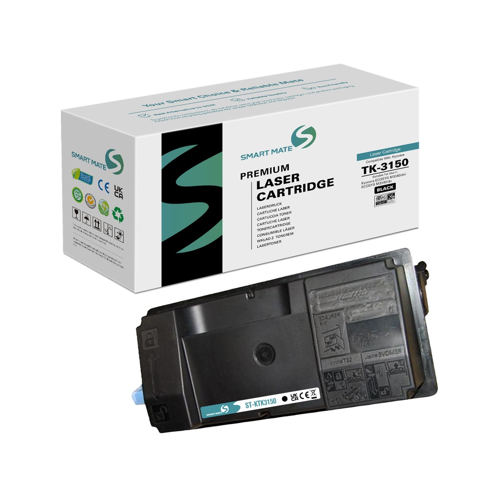 SMART MATE Remanufactured Kyocera 1T02NX0NL0 (TK-3150) Toner Mono