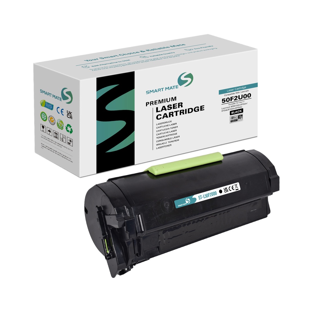 SMART MATE Remanufactured Lexmark 50F2U00 Toner Mono